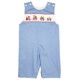 Lulu Bebe Peter Smocked Train Longall