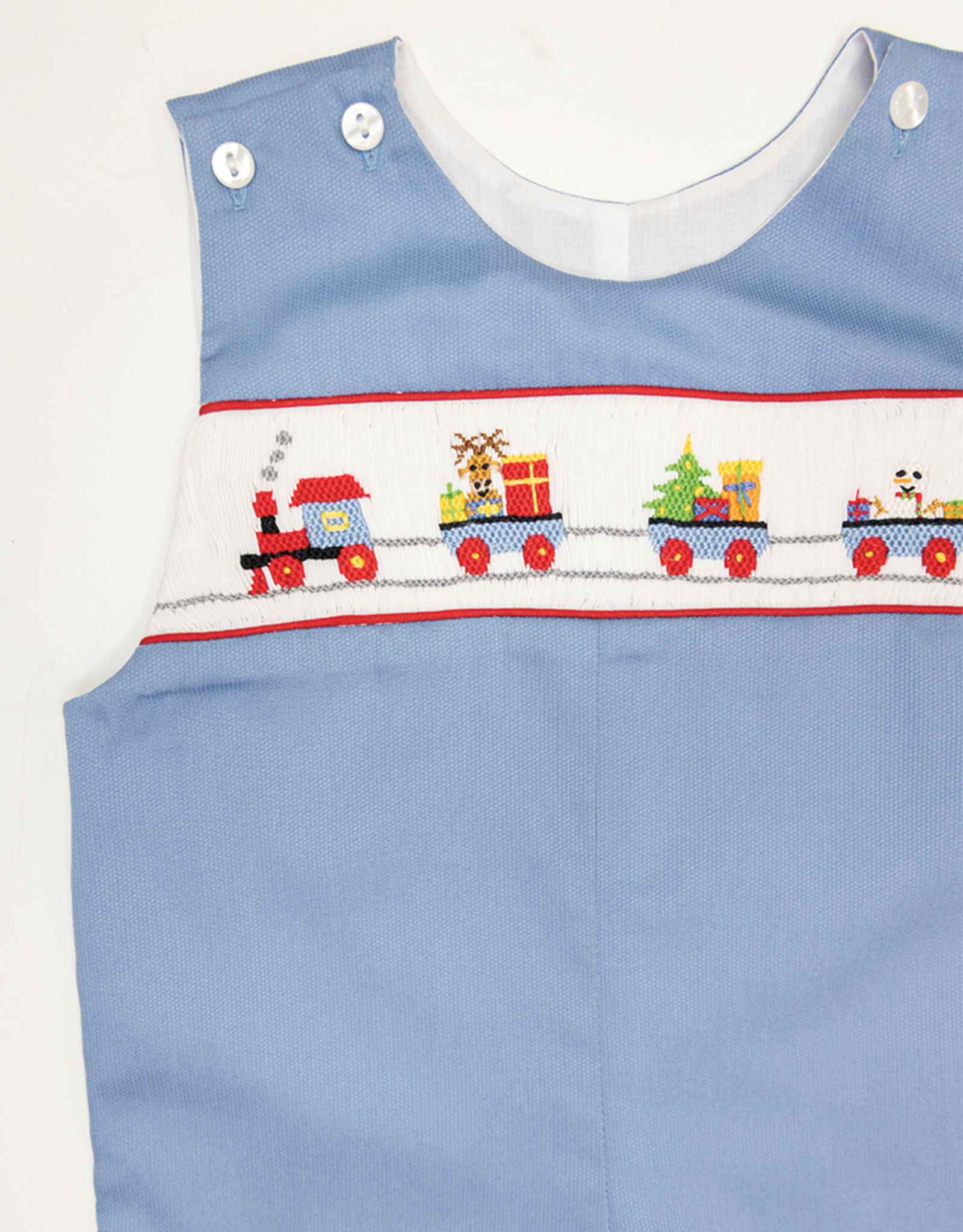 Lulu Bebe LBF24 Peter Smocked Train Longall
