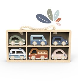 Speedy Monkey Car Display with 6 Vehicles