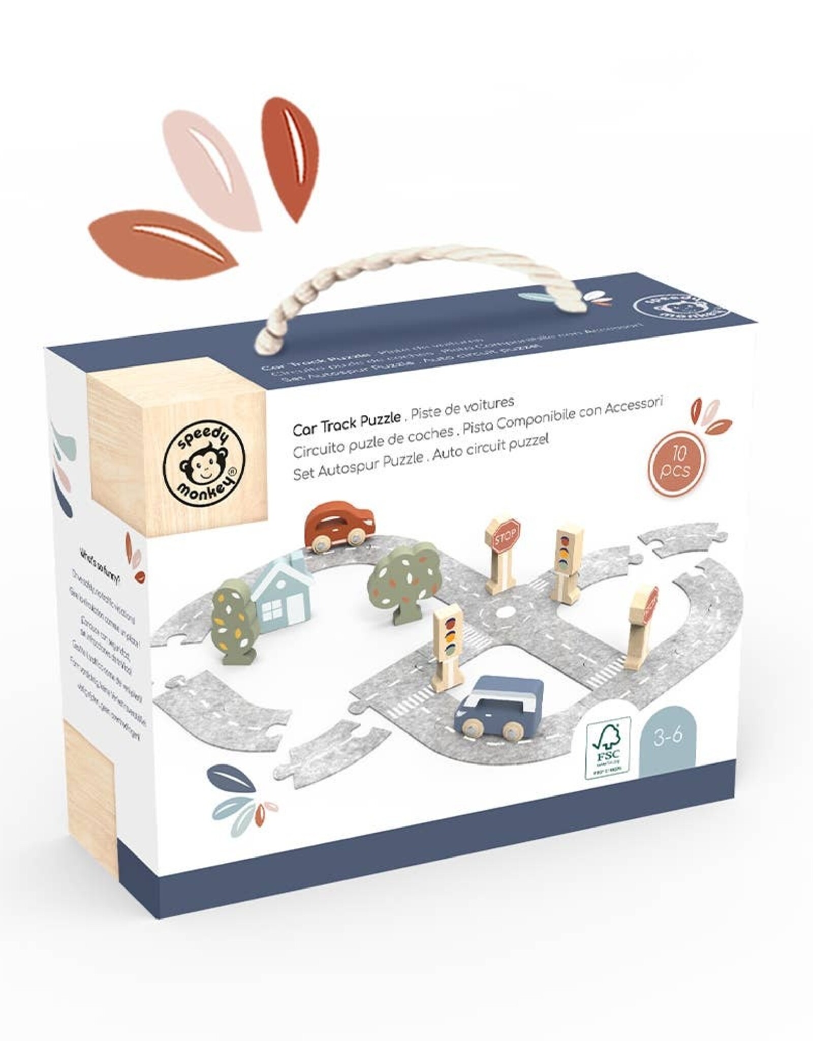 Speedy Monkey SP1026 Car Track Puzzle