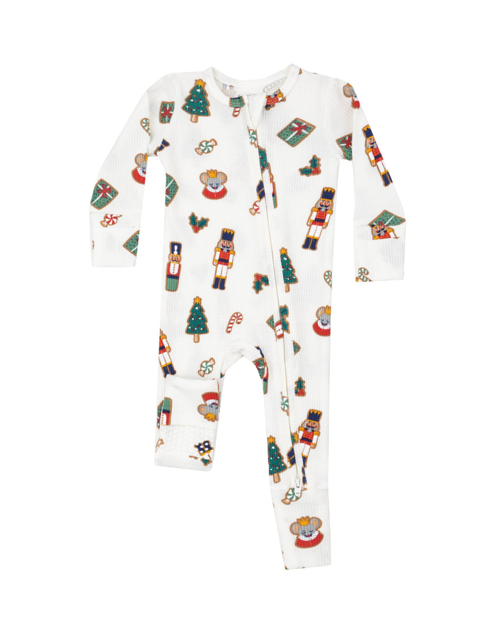 Angel Dear ADF24 2 Way Zipper Romper Nutcracker Christmas Cookies