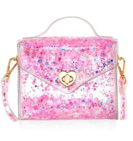 Carrying Kind Gussie Purse Pink Sparkle