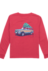 Properly Tied PT24 LS Tee Cabernet Holiday Run
