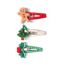 Lilies & Roses Snap Clips Gingerbread