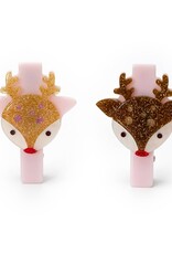 Lilies & Roses LR Alligator Clips Reindeer Gold Brown AC247B-22B-22
