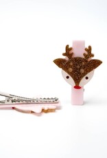 Lilies & Roses LR Alligator Clips Reindeer Gold Brown AC247B-22B-22