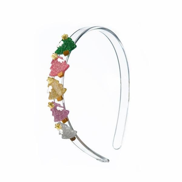 Three Little Bows Headband- Pink Blossoms