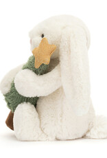 Jellycat Bashful Bunny with Christmas Tree