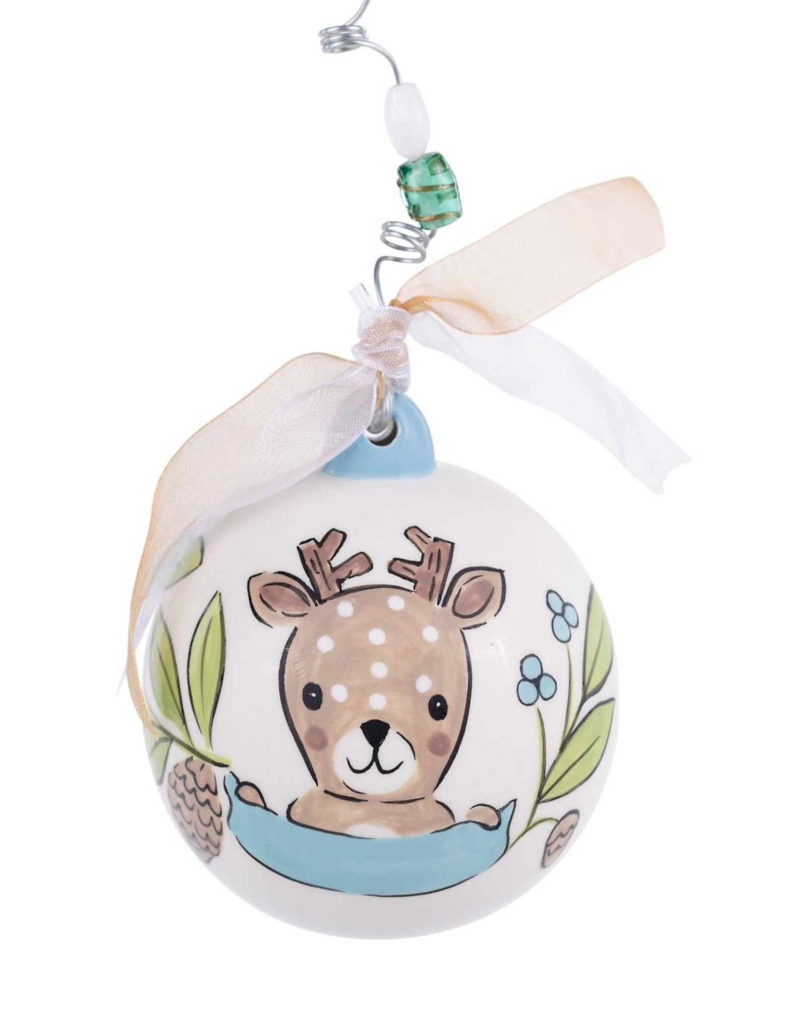 Glory Haus Baby Boy Deer 1st Christmas Ornament