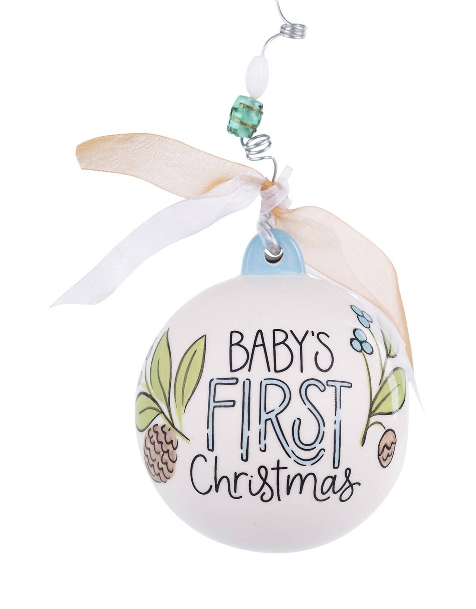 Glory Haus Baby Boy Deer 1st Christmas Ornament