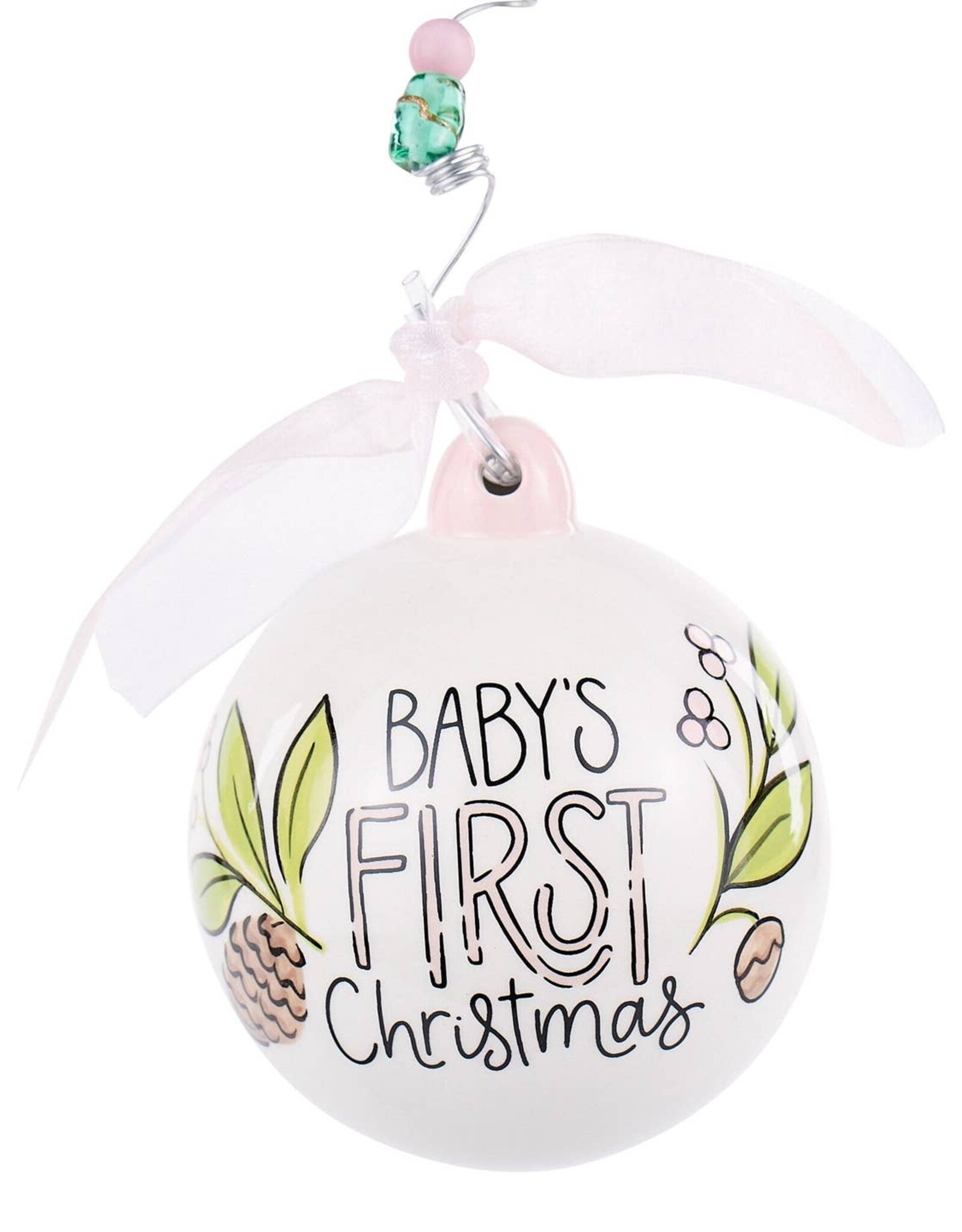 Glory Haus Baby Girl Deer 1st Christmas Ornament