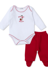 Kissy Kissy F24 Baby's First Christmas Footed Pant Set