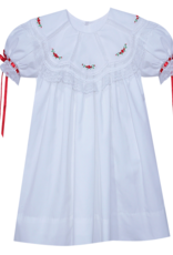 Phoenix & Ren PR509CD Chandler White w/Red Embroidered Dress