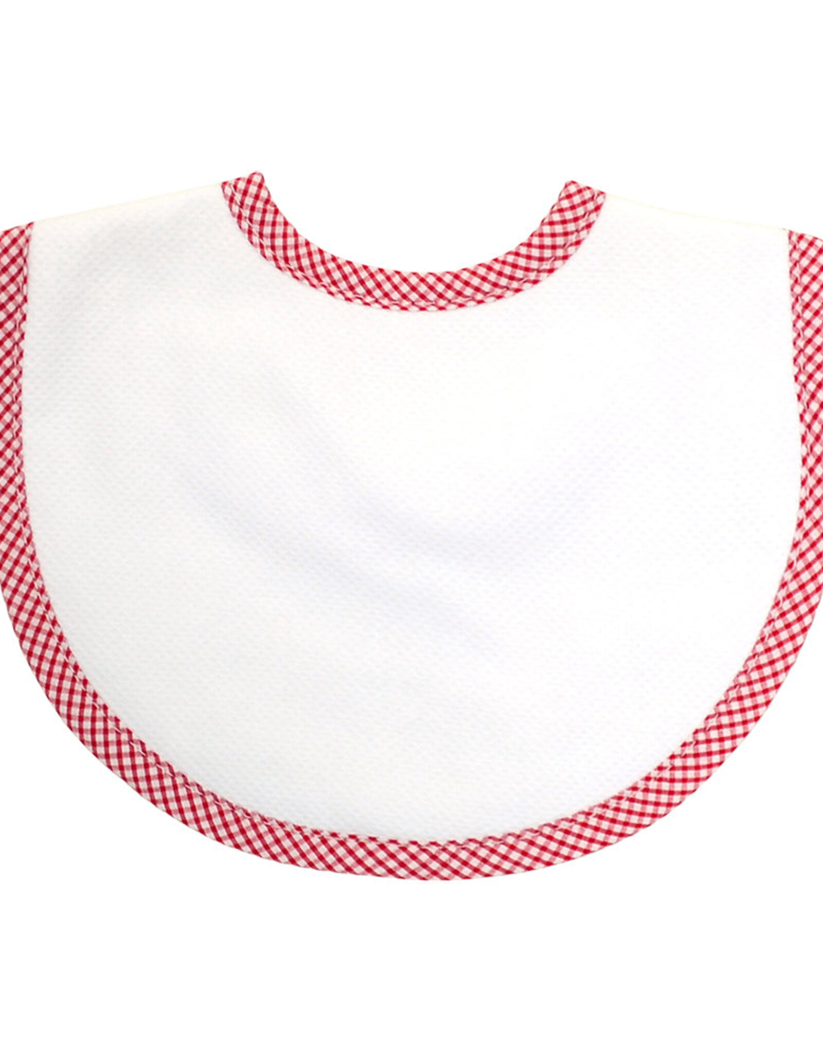 3 Marthas 3M Pique Mono Bib small red check