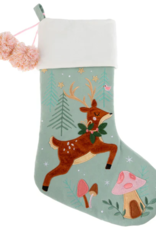 Stephen Joseph SJ Embroidered Christmas Stocking Reindeer