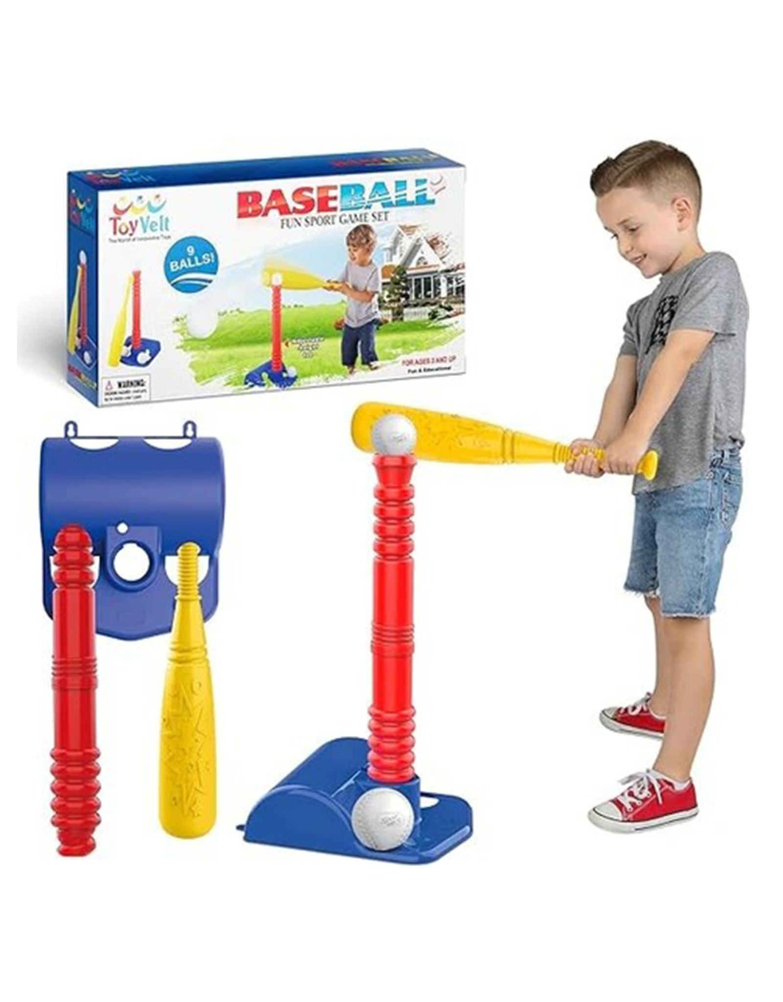 ToyVelt Baseball Set Multicolor
