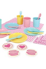 Bright Stripes Deluxe 25pc Picnic Set Pastel