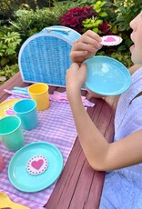 Bright Stripes Deluxe 25pc Picnic Set Pastel