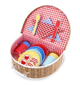 Bright Stripes Deluxe 25pc Picnic Set Primary
