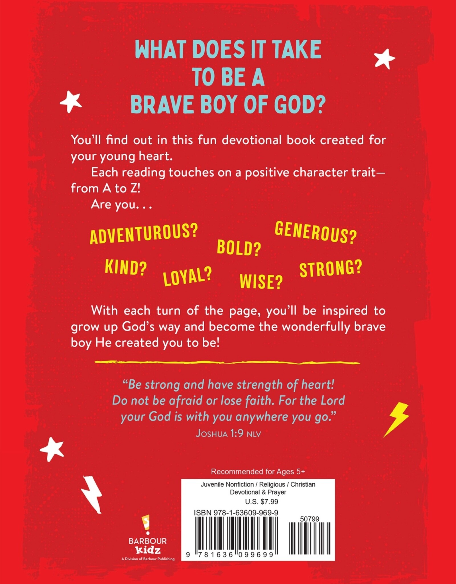 Barbour Publishing A to Z Devotions for Brave Boys