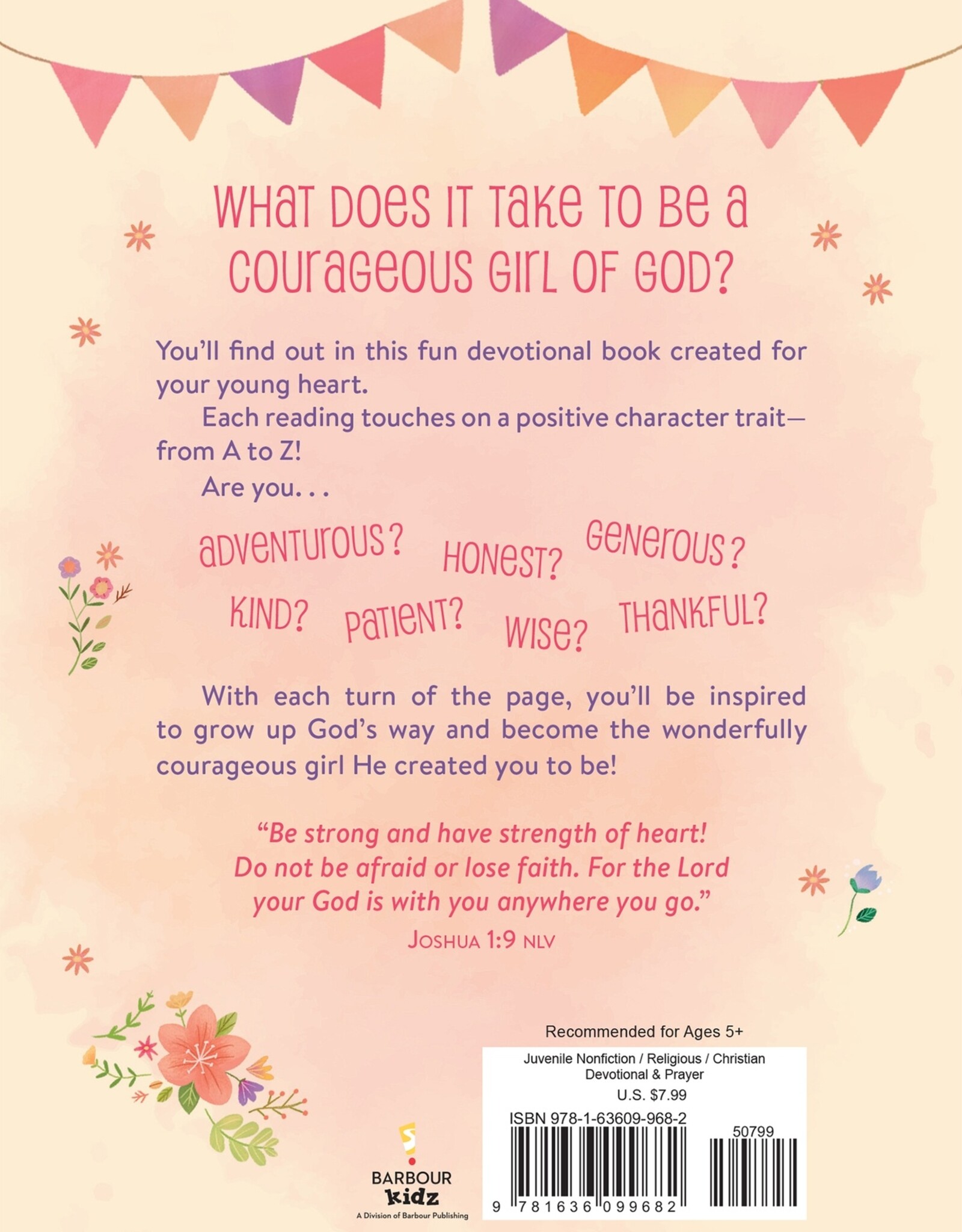 Barbour Publishing A to Z Devotions for Courageous Girls