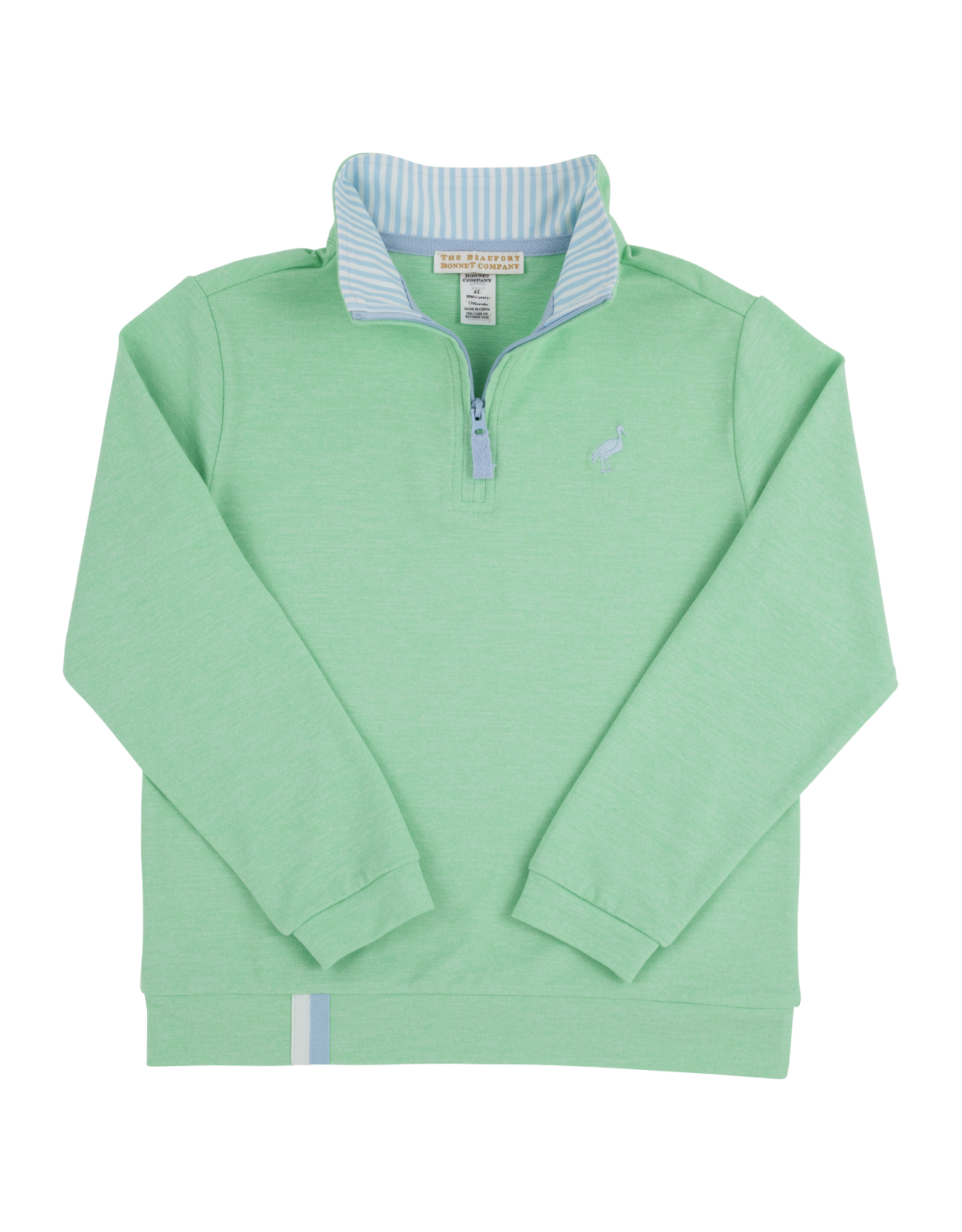 TBBC Prepletic Hayword Half Zip Grace Bay Green