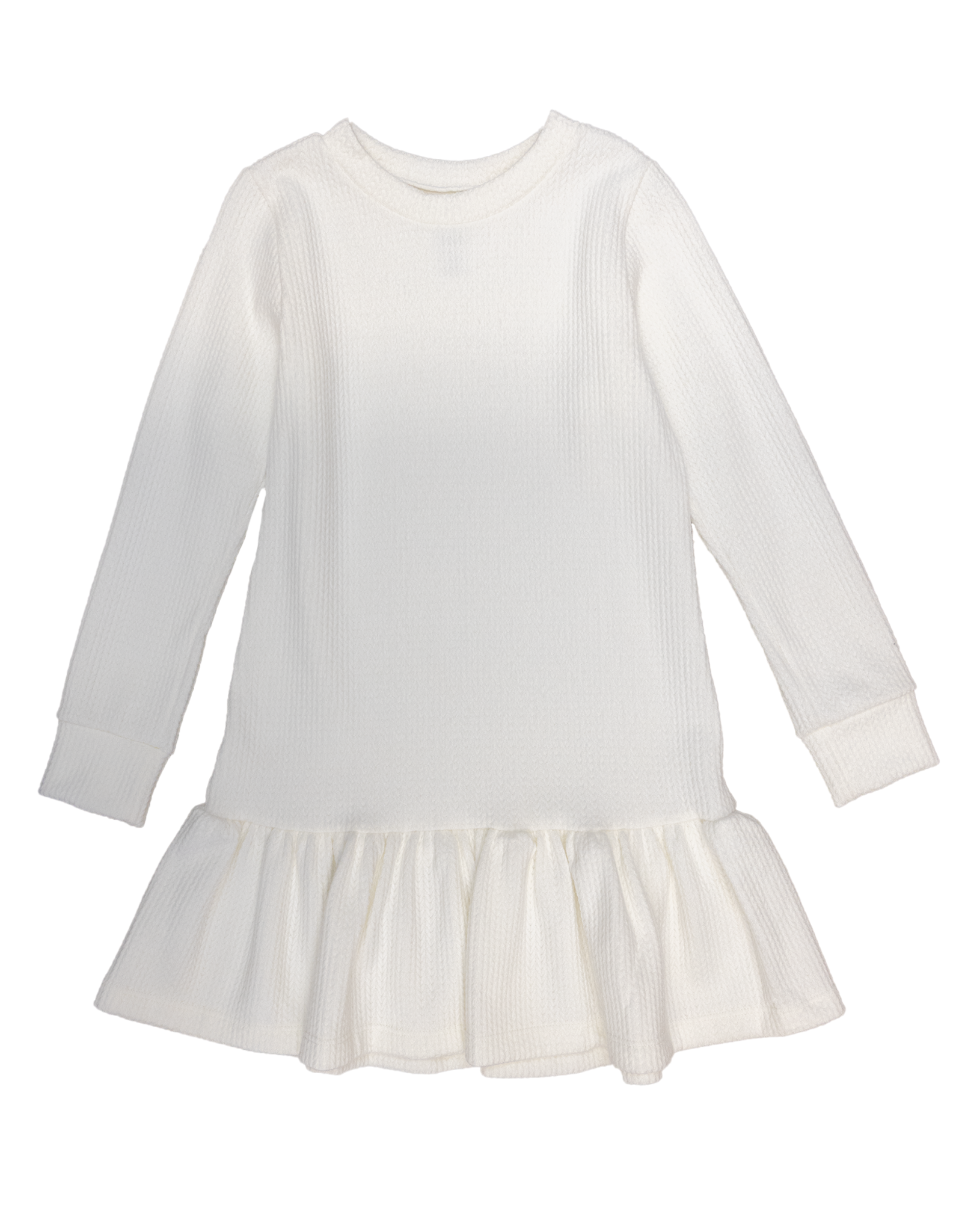 Be Elizabeth BE24 Cream Herringbone Dropwaist Dress