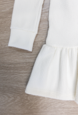 Be Elizabeth BE24 Cream Herringbone Dropwaist Dress