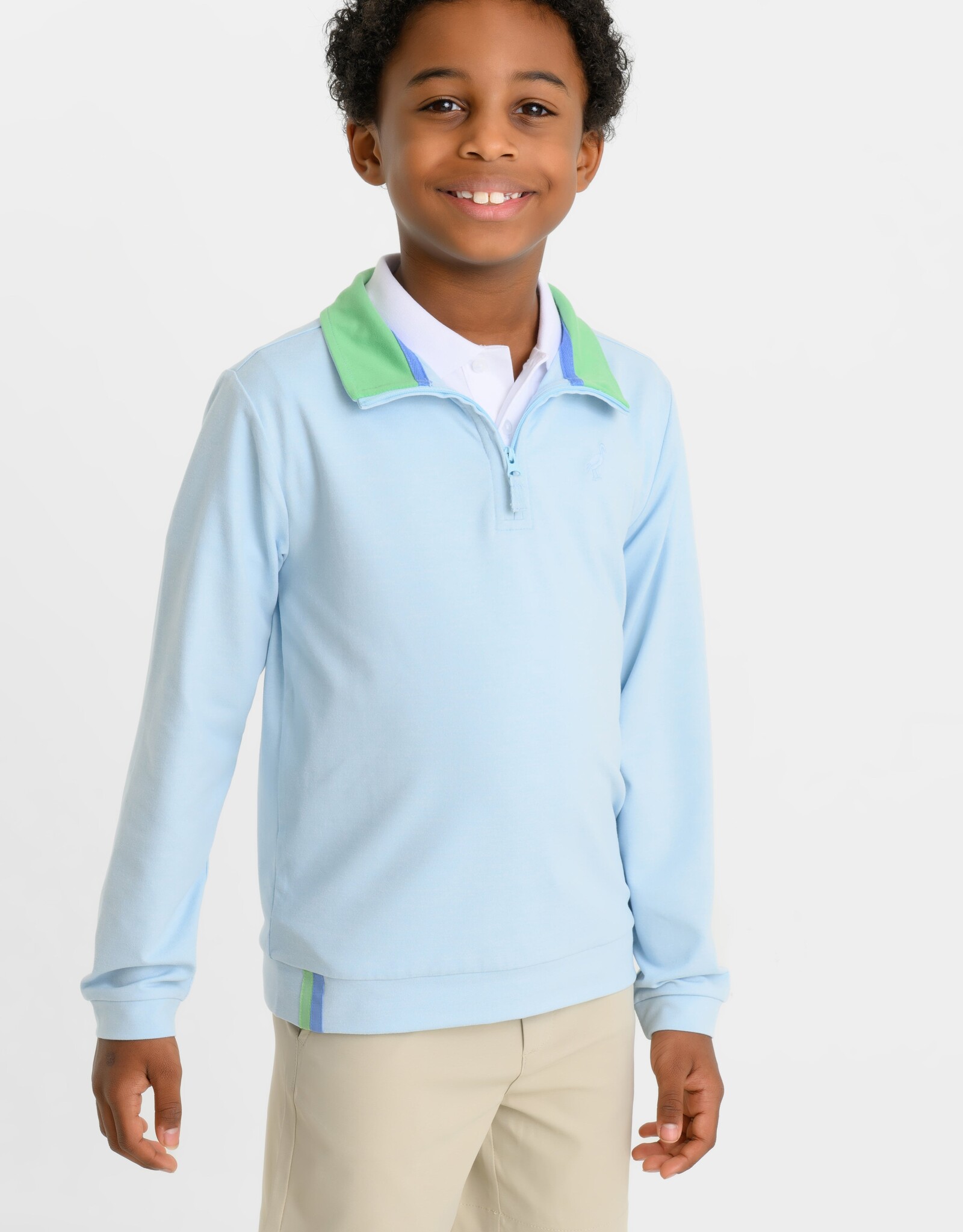 TBBC Prepletic Hayword Half Zip Buckhead Blue