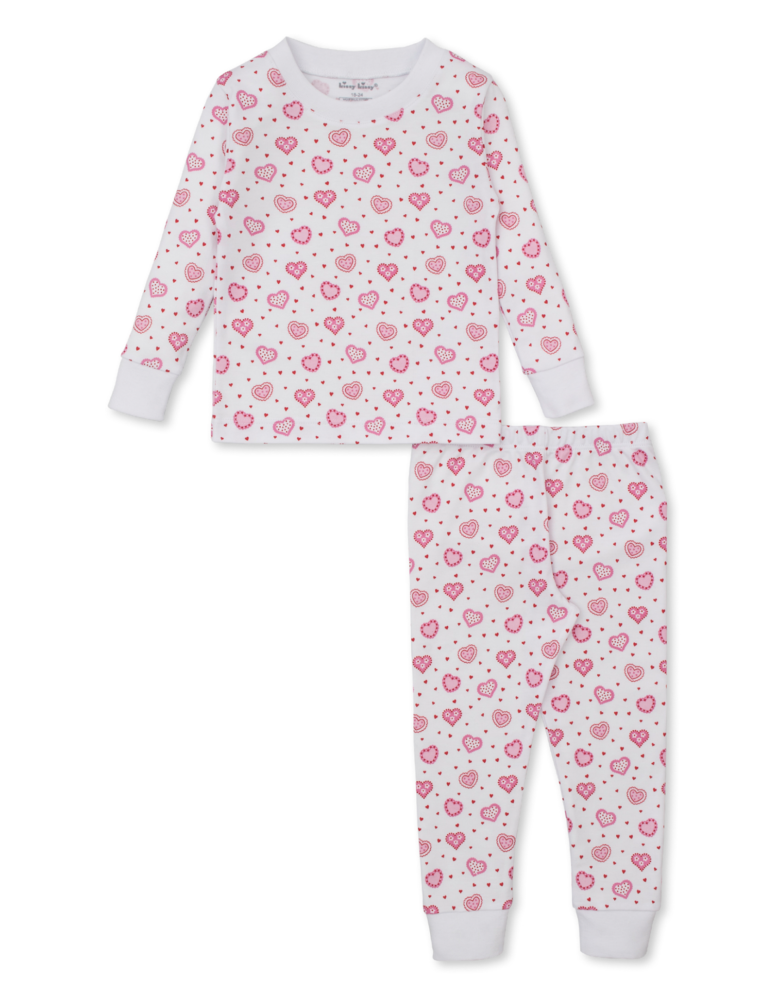 Kissy Kissy Heartfelt Hearts 2pc PJ