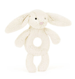 Jellycat Bashful Cream Bunny Ring Rattle Jellycat Bashful Cream Bunny Ring Rattle