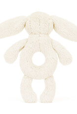 Jellycat Bashful Cream Bunny Ring Rattle
