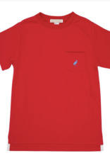 TBBC Carter Crewneck w/pocket Richmond Red/ Park City Stork