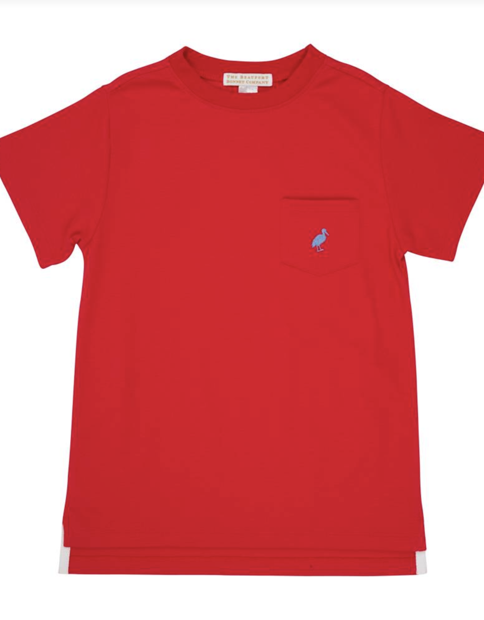 TBBC Carter Crewneck w/pocket Richmond Red/ Park City Stork