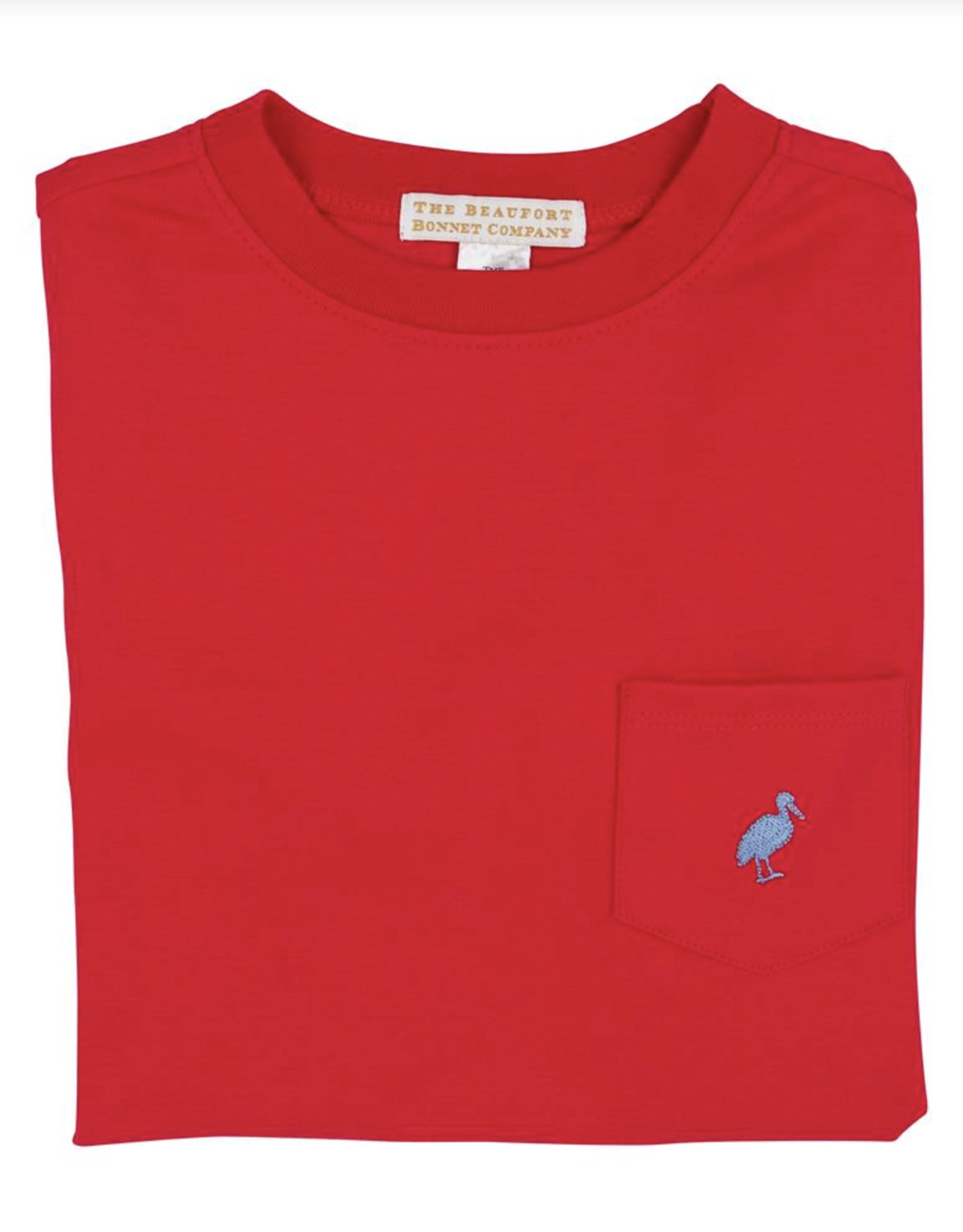 TBBC Carter Crewneck w/pocket Richmond Red/ Park City Stork