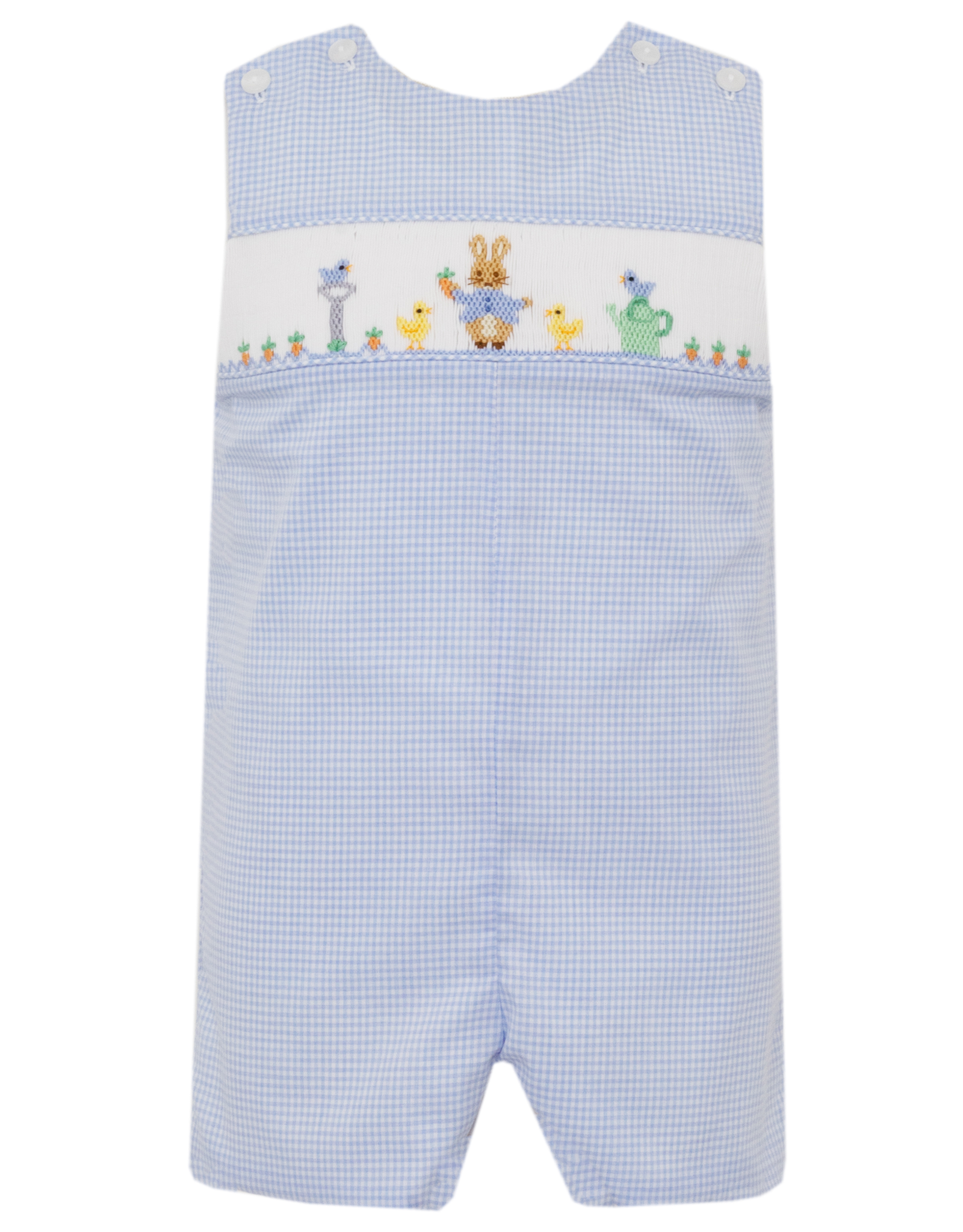 Petit Bebe 120K Peter Rabbit Blue Gingham Smocked Jon Jon