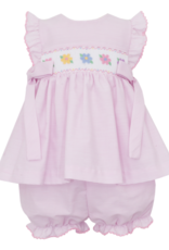 Petit Bebe 121C Flowers Pink Stripe Bloomer Set