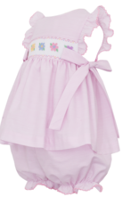 Petit Bebe 121C Flowers Pink Stripe Bloomer Set