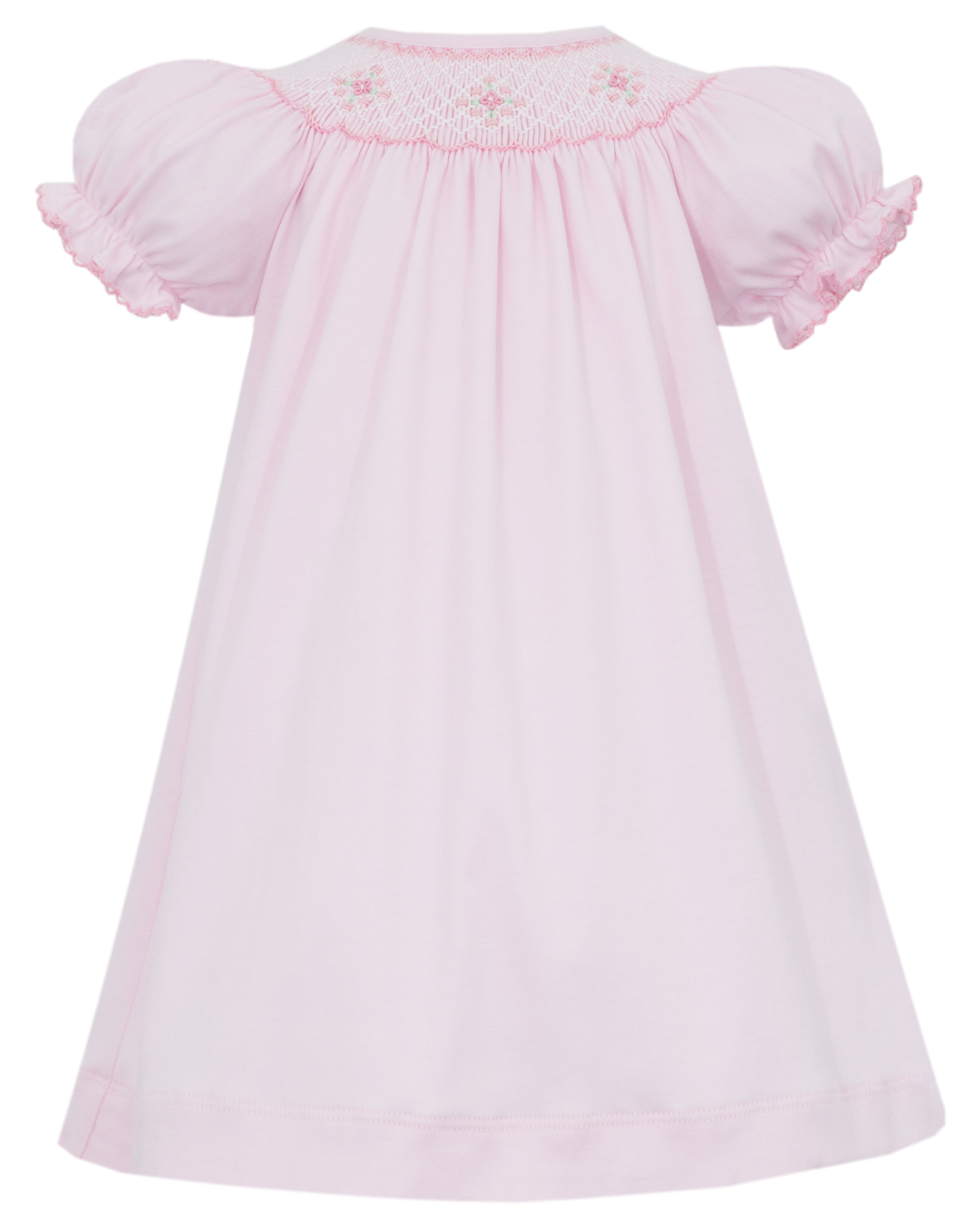 Petit Bebe 402A Tania Pink Knit Bishop Dress
