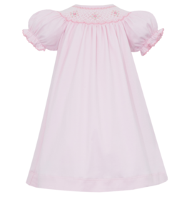 Petit Bebe Tania Pink Knit Bishop Dress
