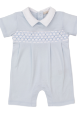 Kissy Kissy CLB25 Smocked Short Playsuit Blue