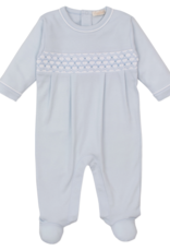 Kissy Kissy CLB25 Smocked Footie Blue