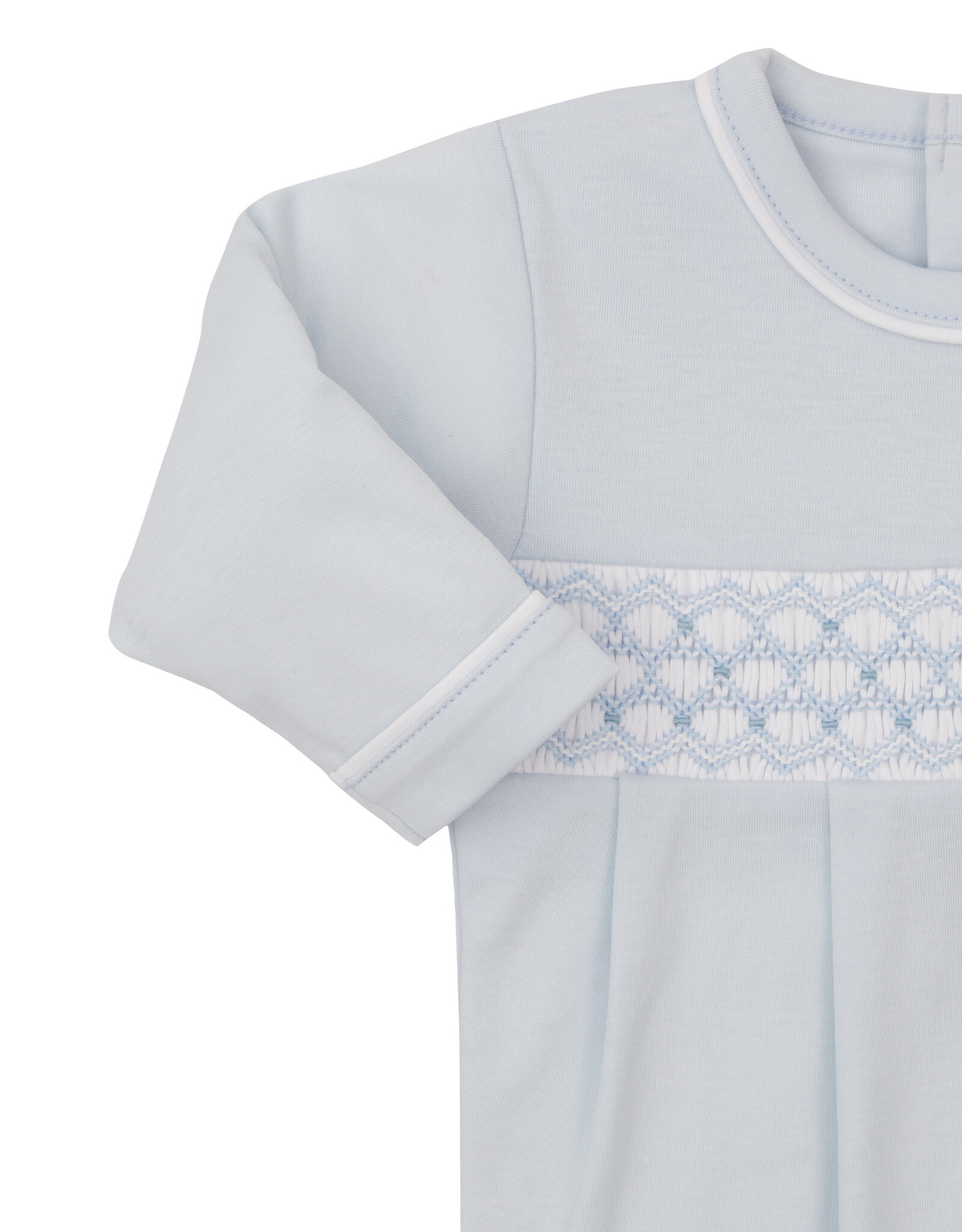 Kissy Kissy CLB25 Smocked Footie Blue