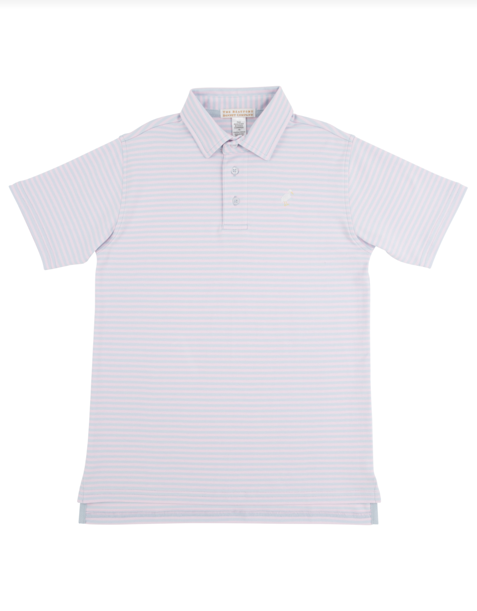 TBBC Prim Proper Polo Buckhead Blue/Palm Beach Pink Stripe