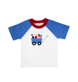 Luigi Shirt Raglan Patriotic Wagon