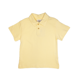 Luigi Short Sleeve Solid Polo Pale Yellow