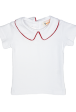 Luigi KB070 SS Collared Shirt White/Red