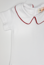 Luigi KB070 SS Collared Shirt White/Red