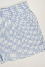 Luigi ISH006P Gingham Knit Short Light Blue
