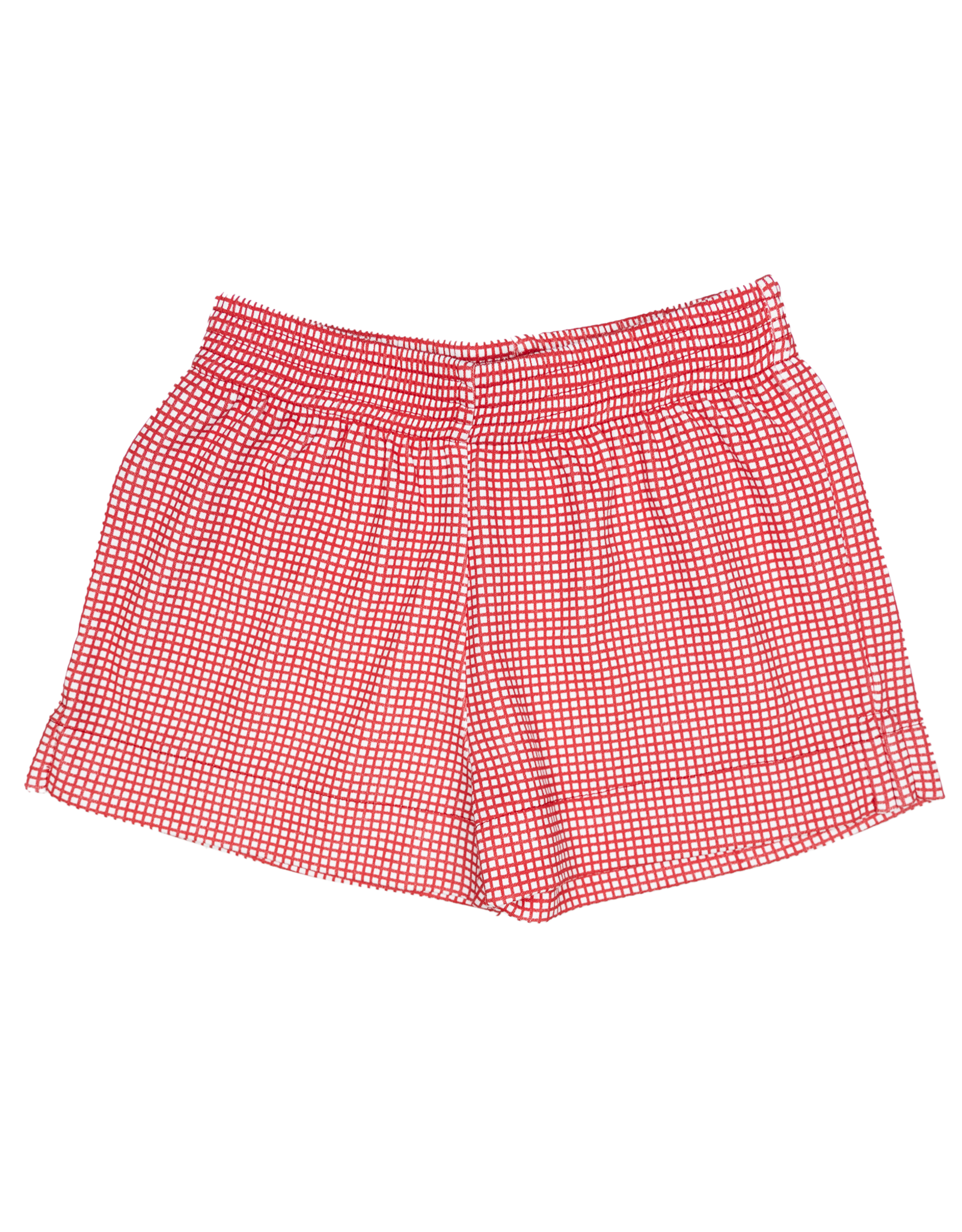 Luigi ISH006P Gingham Knit Short Red